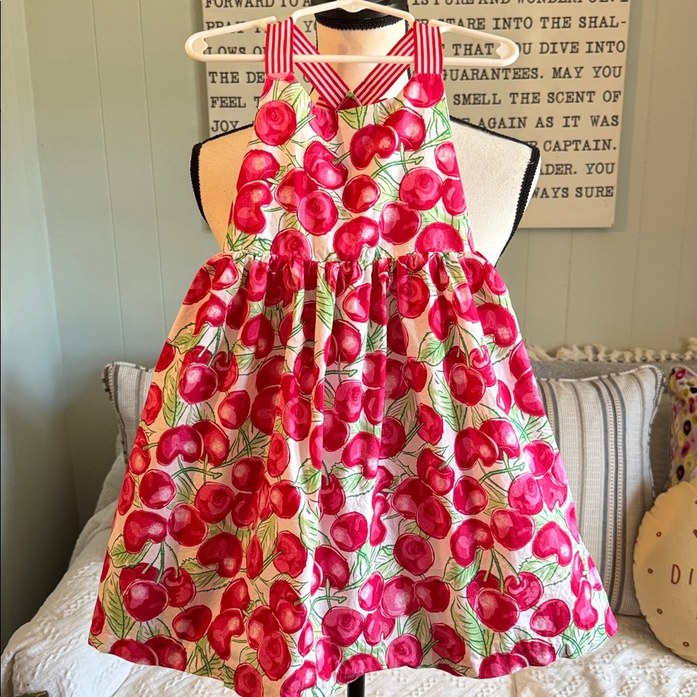 Cynthia Rowley Red Cherry Print Dress